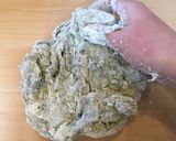 美しいマーブル模様*よもぎあん食パン*作り方5写真