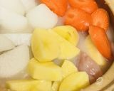 ４層に具材を重ねるおでん風の寄せ鍋作り方2写真
