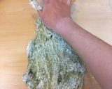 美しいマーブル模様*よもぎあん食パン*作り方6写真