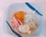 レンジで簡単、温玉コンソメスープご飯！作り方1写真