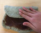 美しいマーブル模様*よもぎあん食パン*作り方24写真