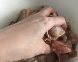 ほっか○か亭ののり弁風弁当（から揚げ）作り方1写真