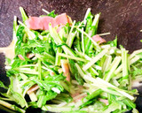 だしマヨ醤油でチャチャっと♪水菜の炒め作り方4写真