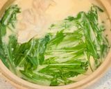 豚バラと水菜の豆乳鍋作り方7写真