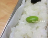 おとなのdeco弁✧黒＆緑の翡翠ごはん作り方3写真