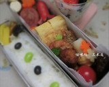 おとなのdeco弁✧黒＆緑の翡翠ごはん作り方4写真