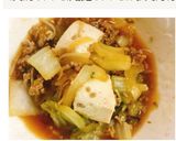 豚挽肉と白菜のトロトロ野菜あんかけ豆腐作り方7写真
