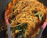 ホクホクゴボウのモチモチトマトスパゲティ作り方7写真