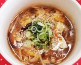 レンチンで☆えのきの酸辣湯スープ～簡単♪作り方6写真