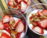 いちごバナナ胡桃で♡はちみつヨーグルト作り方4写真