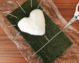 ハートおにぎり♡バレンタインデーに作り方8写真