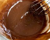 りんごのワイン煮でチョコレートケーキ作り方2写真