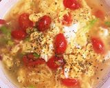トマトとチーズと卵とセロリと塩ラーメン作り方16写真