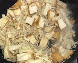 あさりと厚揚げとターサイ小松菜の沙茶醤炒作り方5写真