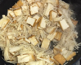 あさりと厚揚げとターサイ小松菜の沙茶醤炒作り方5写真