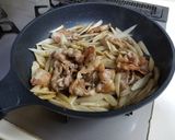 豚バラ肉とゴボウのカリッときんぴら作り方5写真