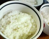 ✿初夏の❀グリーン×２✿ハンバーグ丼作り方6写真