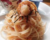 ほたて入り明太子パスタ(^^♪作り方2写真