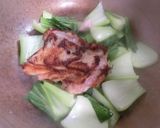 鶏のモモ肉とチンゲン菜の香味油、上湯炒め作り方16写真