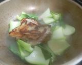 鶏のモモ肉とチンゲン菜の香味油、上湯炒め作り方18写真