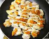 ぷりぷり鶏もも肉のキムチマヨチーズ焼き作り方7写真