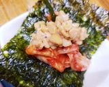 簡単~韓国海苔でキムチ納豆巻き！作り方2写真
