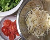 甘辛サムギョプサル風おかずサラダ作り方1写真