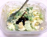 低糖質☆青梗菜と卵のオイマヨサラダ作り方5写真