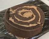 ロールケーキdeチョコチーズデコレション作り方34写真