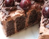 ロールケーキdeチョコチーズデコレション作り方40写真
