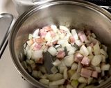 トマトとお豆のピリ辛スープ作り方2写真