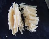 たけのことキャベツのかき玉スープ作り方1写真