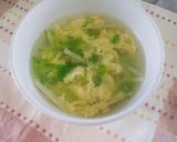 たけのことキャベツのかき玉スープ作り方3写真