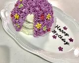 ディズニー♡ラプンツェル♡ドレスケーキ作り方14写真