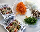 すりおろしリンゴで作るドライカレー作り方1写真