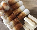 簡単おつまみ【チーズ竹輪のカレー焼き】作り方3写真