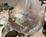 レンチンで簡単！鶏モモとモツのトマト煮込作り方1写真