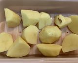 レンチンで簡単！鶏モモとモツのトマト煮込作り方2写真