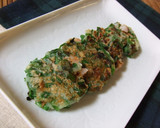 大根おろしdeエビとニラのもちもちお焼き作り方5写真