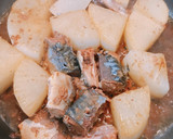 ♡鯖缶で大根と長ネギ中華風甘辛炒め煮♡作り方3写真