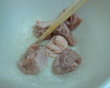 鶏と小松菜と卵のオイスターソース炒め作り方2写真