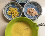 ツナマヨコーンの美味しいふわふわ卵焼き作り方2写真