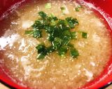 とろとろ卵と大根おろしのみぞれ味噌汁作り方4写真
