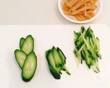 蒸し鶏とメンマの簡単ピリ辛ポン酢和え作り方1写真