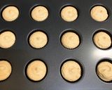 バニラのホワイトチョコレートカップケーキ作り方5写真