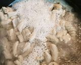 我が家のモツ煮、味噌仕立て作り方2写真