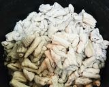 我が家のモツ煮、味噌仕立て作り方4写真