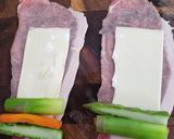 豚肉でチーズ野菜巻き作り方1写真