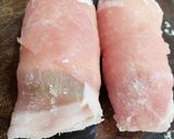 豚肉でチーズ野菜巻き作り方3写真