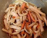 野菜の皮できんぴら！大根とにんじん！作り方3写真